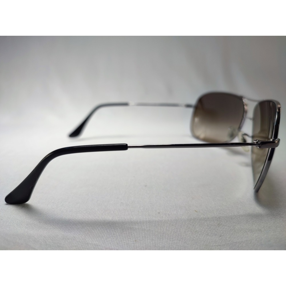 Ray-Ban RB3267 004/13 Silver Aviator Sunglasses Brown Gradient 64mm - Picture 5 of 13
